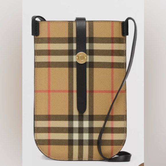 BNWT BURBERRY Vintage Check Anne Phone Case with Strap - Picture 8 of 12
